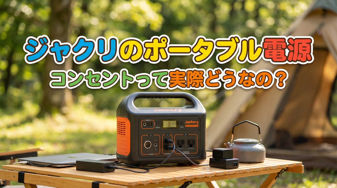 ジャクリのポータブル電源のコンセントって実際どうなの？