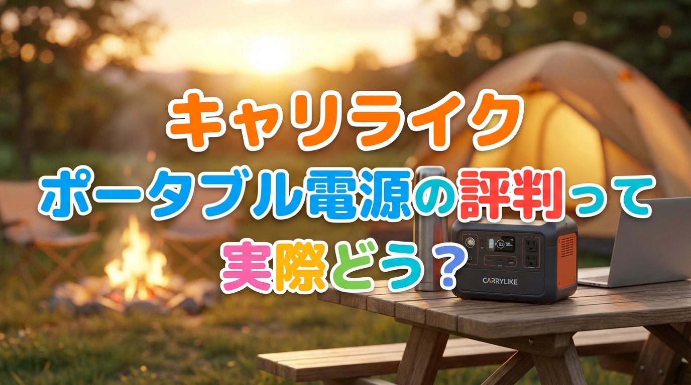 キャリライク ポータブル電源の評判って実際どう？