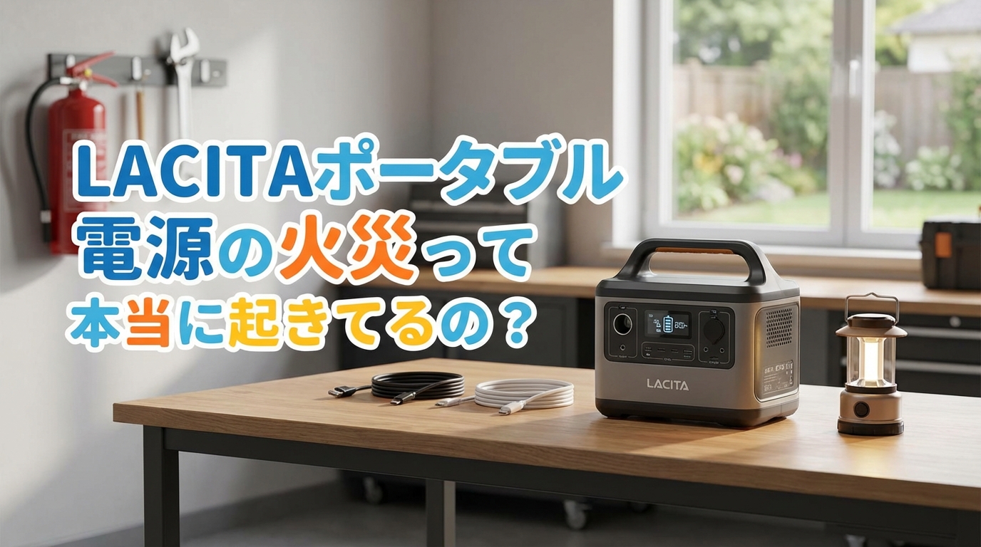 Lacitaポータブル電源の火災って本当に起きてるの？