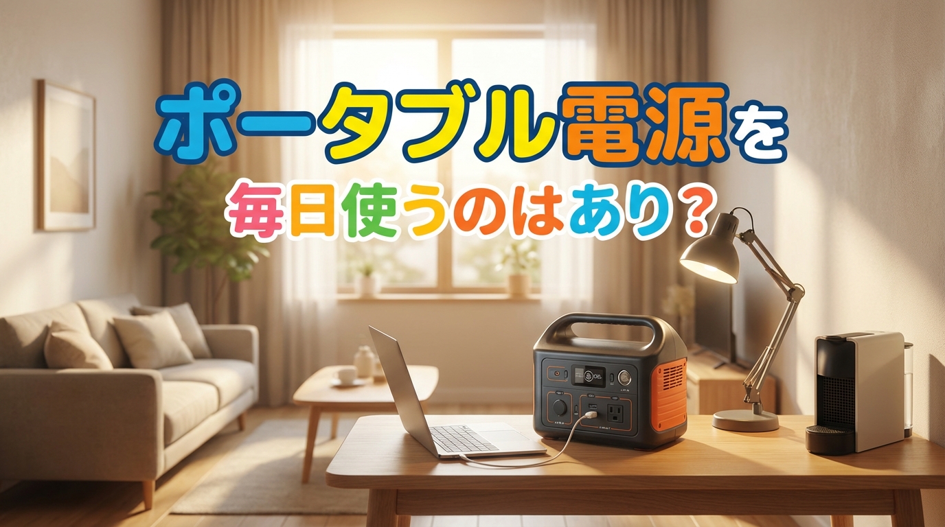 ポータブル電源を毎日使うのはあり?