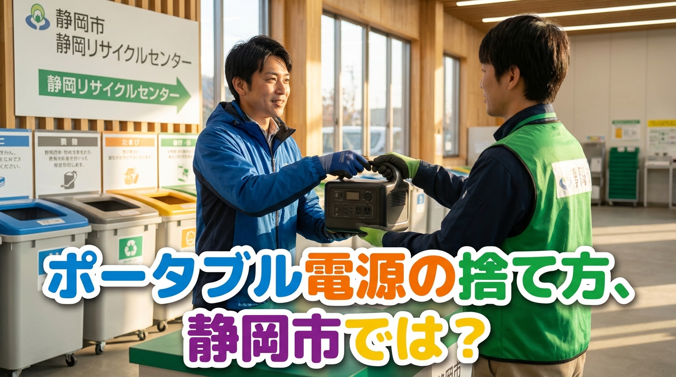 ポータブル電源の捨て方、静岡市では？