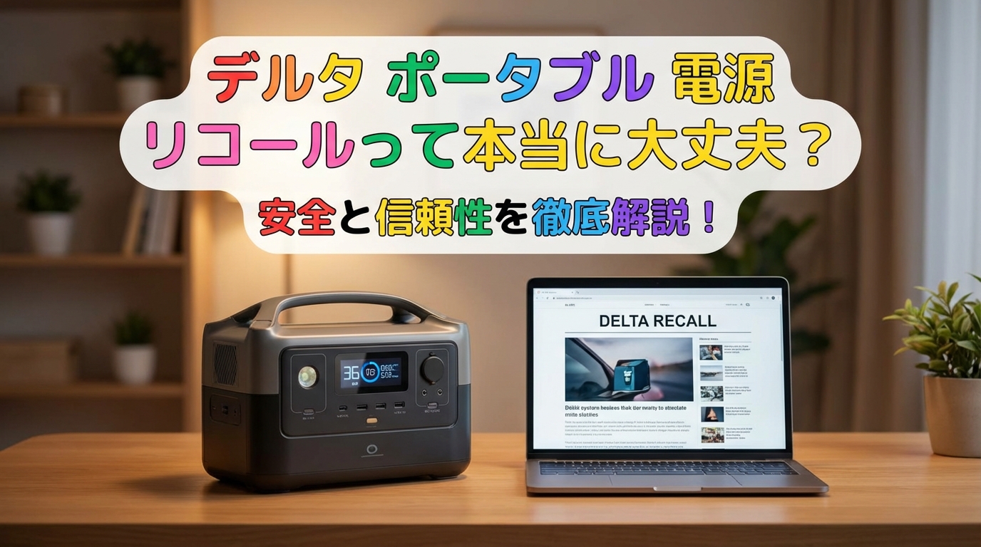 デルタ ポータブル 電源 リコールって本当に大丈夫？
