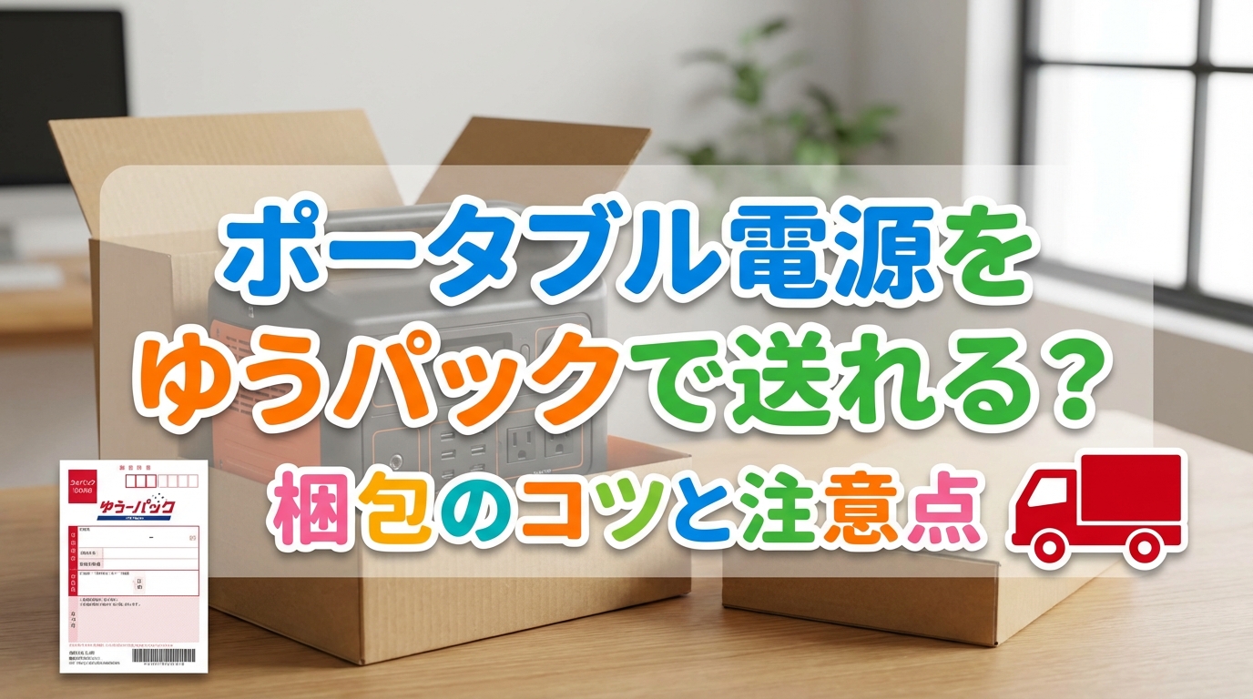 ポータブル電源をゆうパックで送れる？