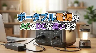 ポータブル電源のACとDCの違いは？