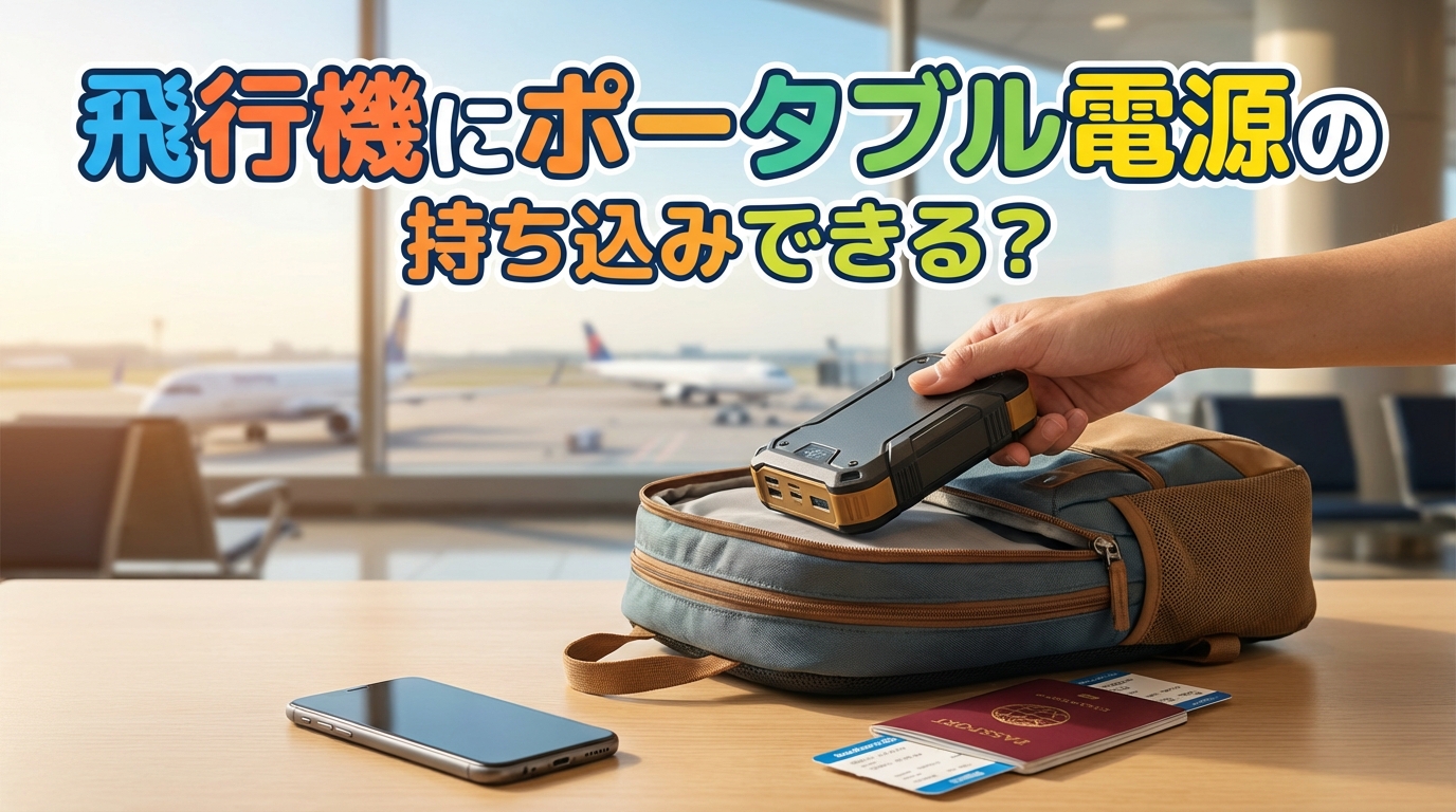 飛行機にポータブル電源の持ち込みできる？