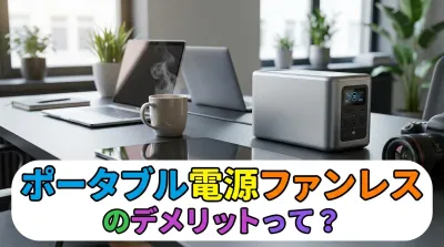 ポータブル電源ファンレスのデメリットって？
