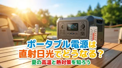 ポータブル電源は直射日光でどうなる？