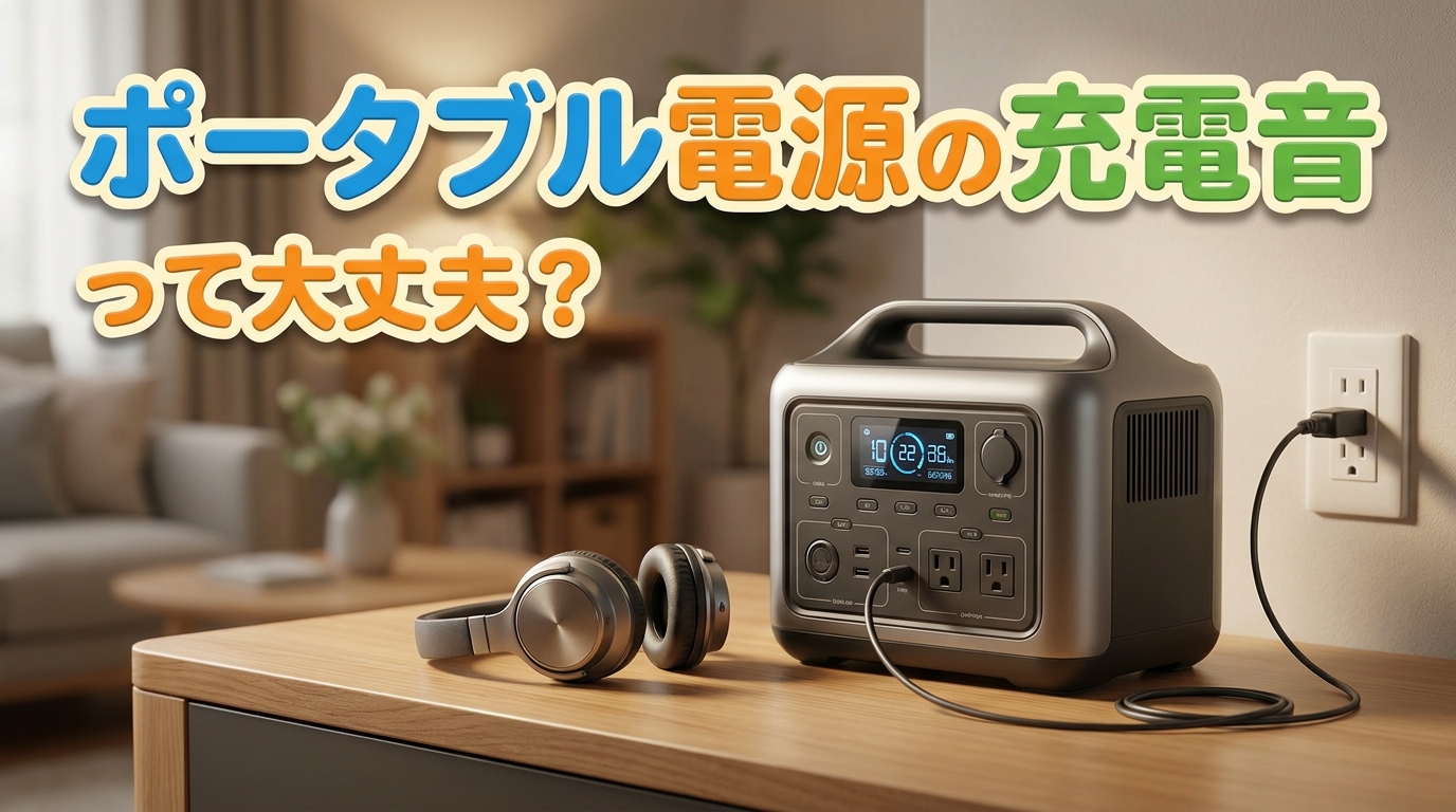 ポータブル電源の充電音って大丈夫？