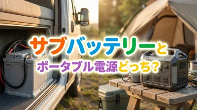 サブバッテリーとポータブル電源どっち？