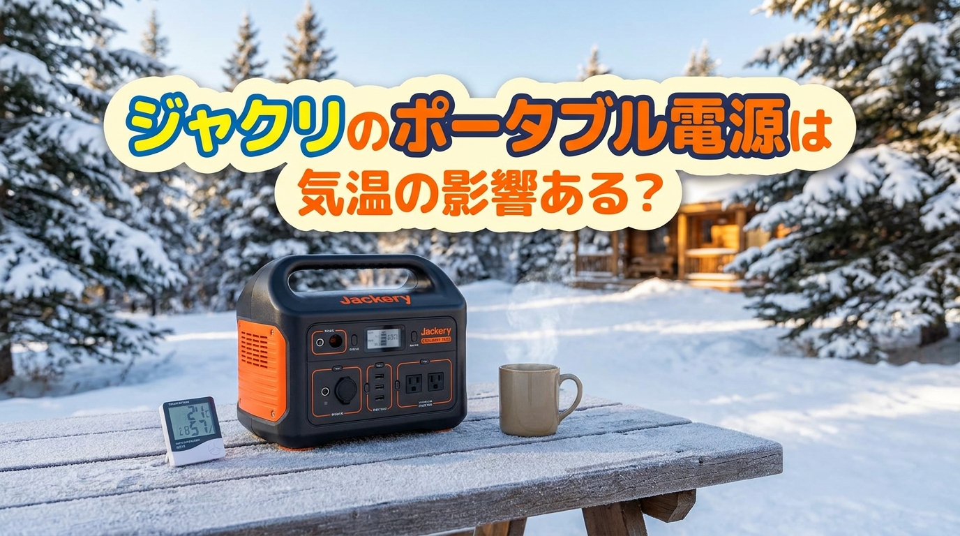 ジャクリのポータブル電源は気温の影響ある？