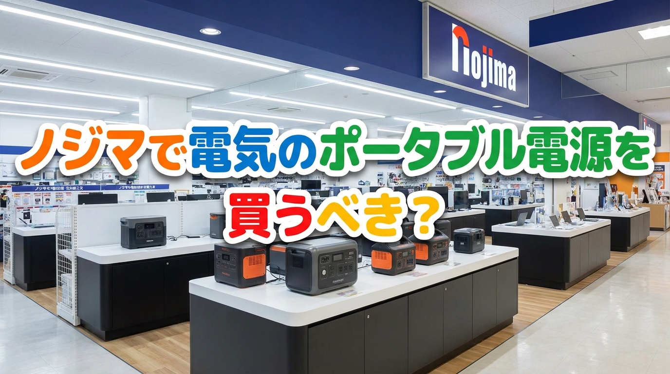 ノジマで電気のポータブル電源を買うべき？