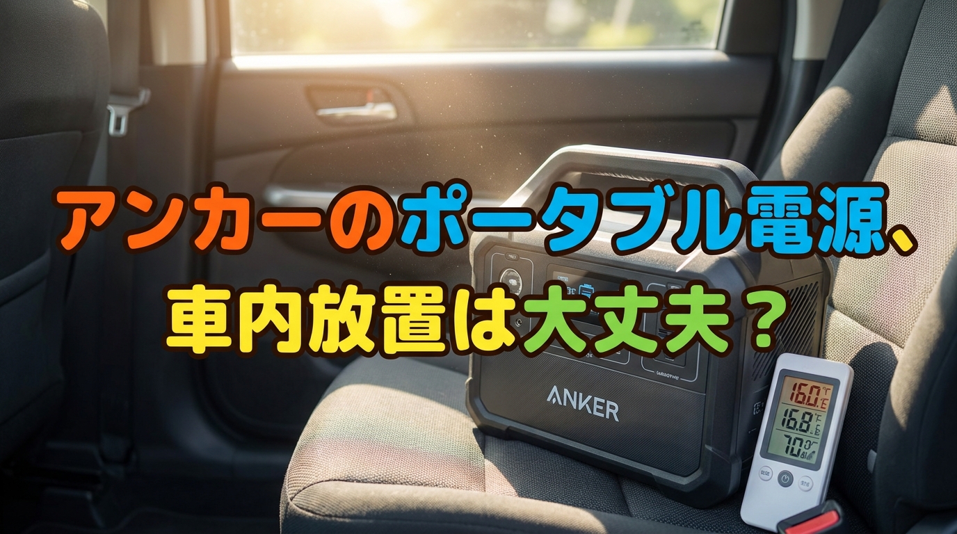 アンカーのポータブル電源、車内放置は大丈夫？
