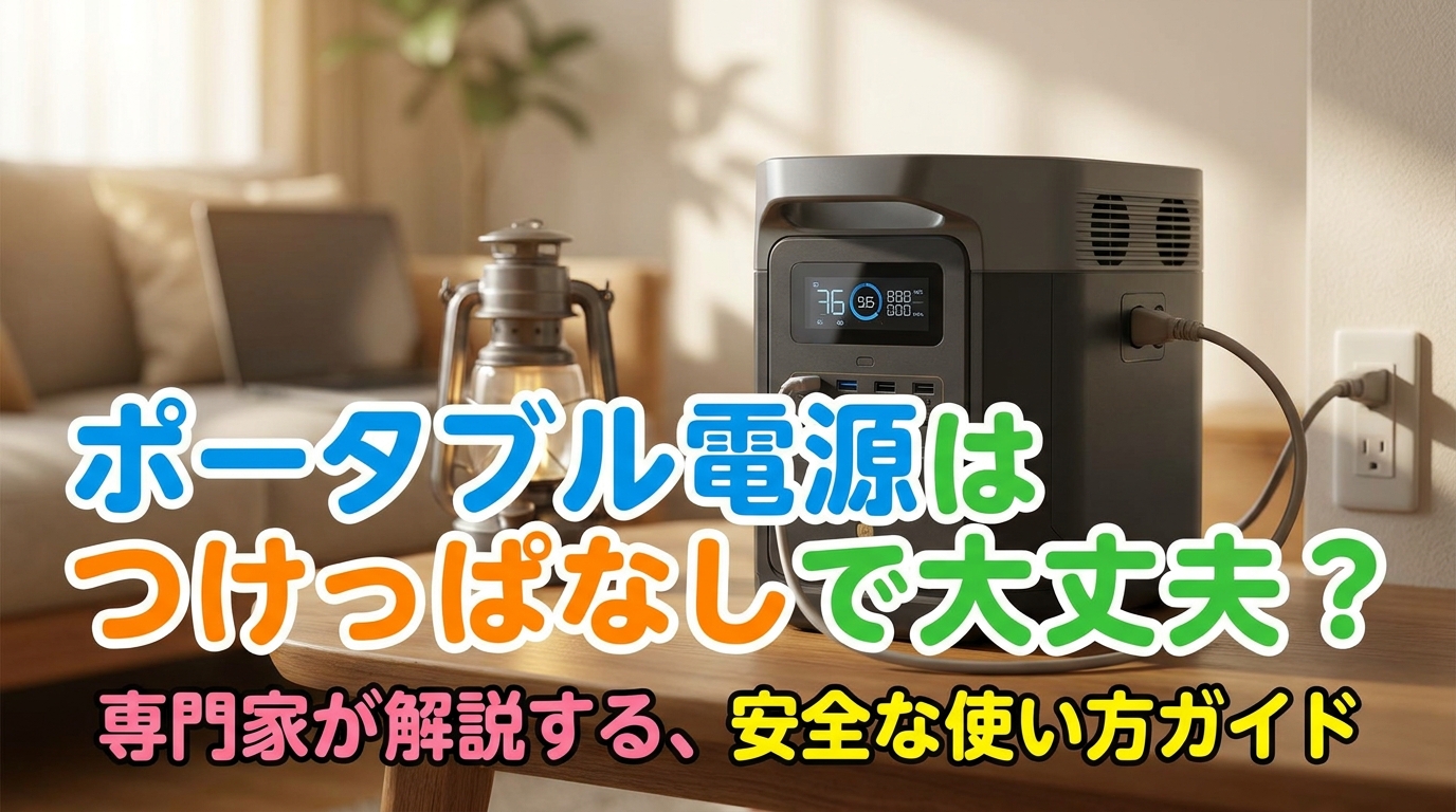 ポータブル電源はつけっぱなしで大丈夫？