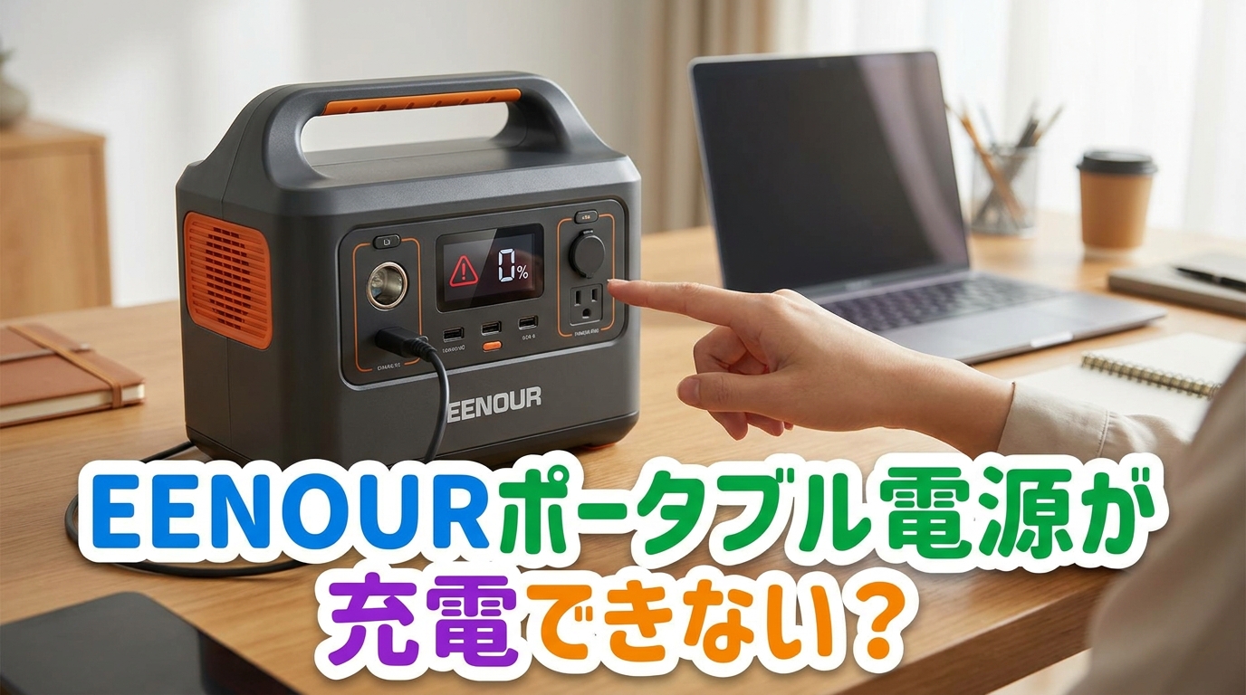 EENOURポータブル電源が充電できない？