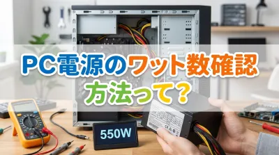 PC電源のワット数確認方法って？