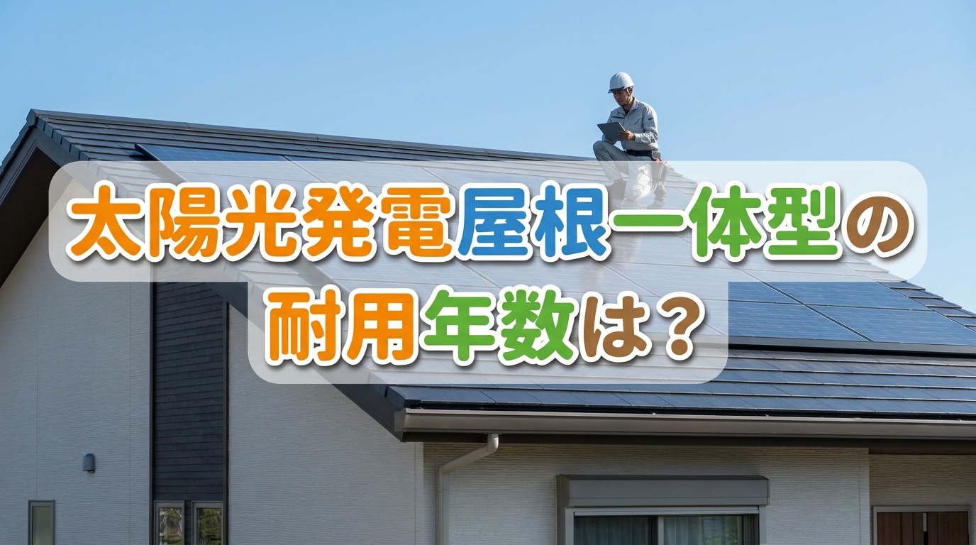 太陽光発電屋根一体型の耐用年数は？