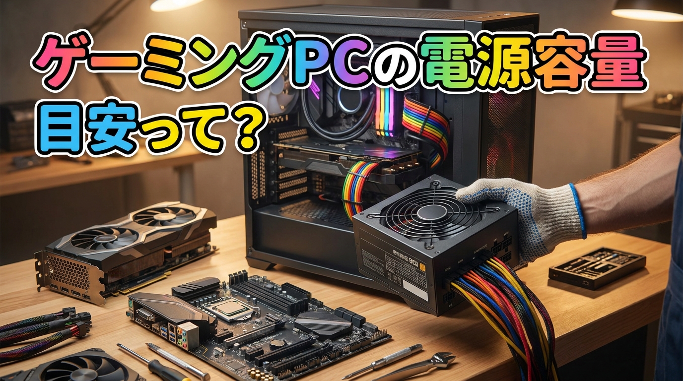 ゲーミングPCの電源容量の目安って？