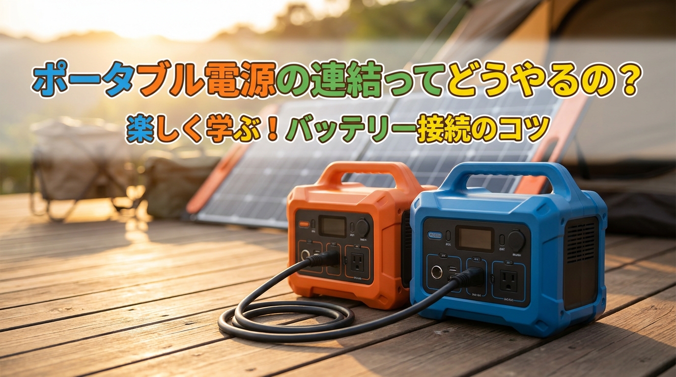 ポータブル電源の連結ってどうやるの？