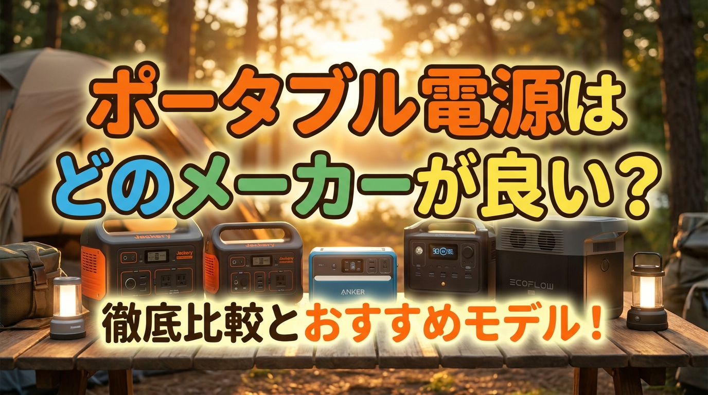 ポータブル電源はどのメーカーが良い？
