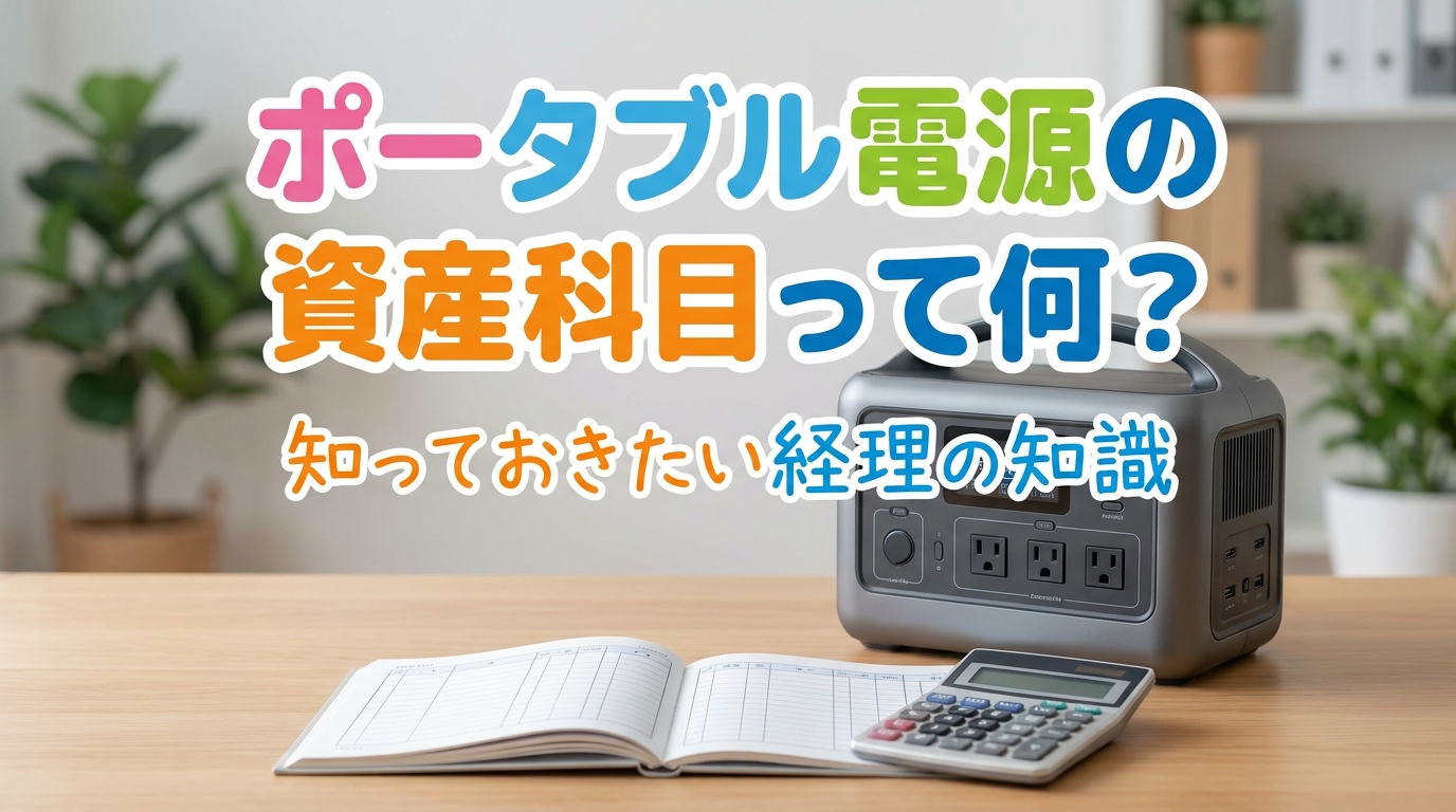 ポータブル電源の資産科目って何？