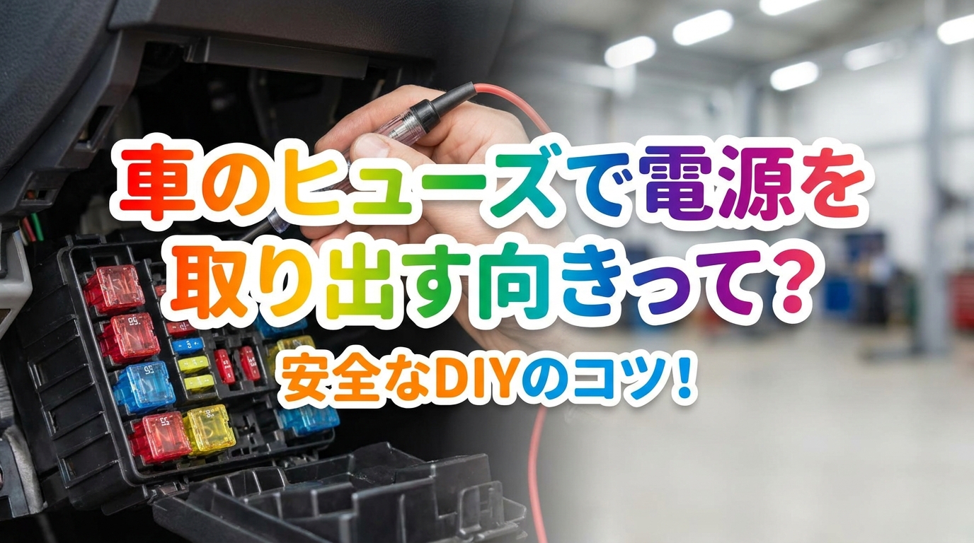 車のヒューズで電源を取り出す向きって?