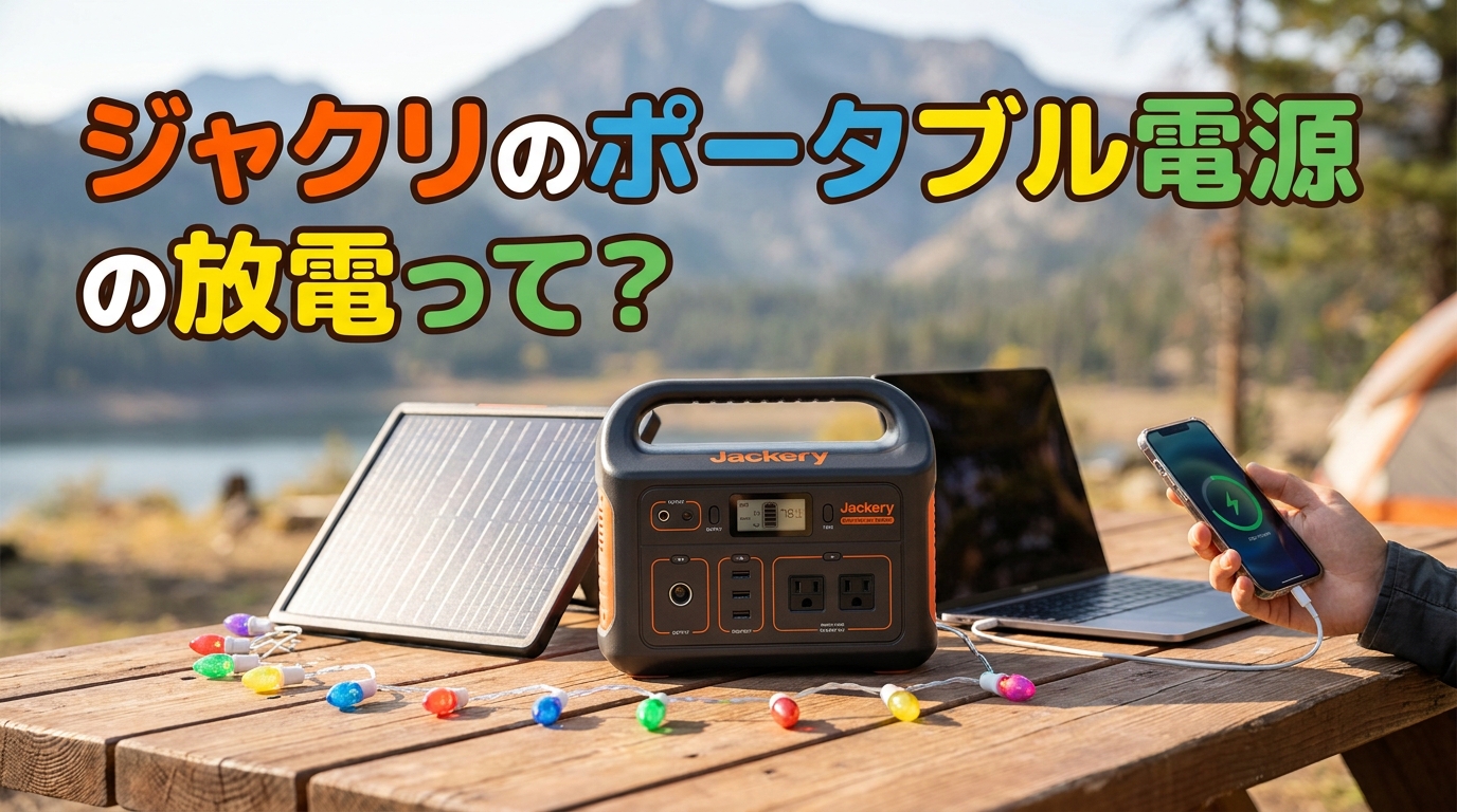 ジャクリのポータブル電源の放電って？