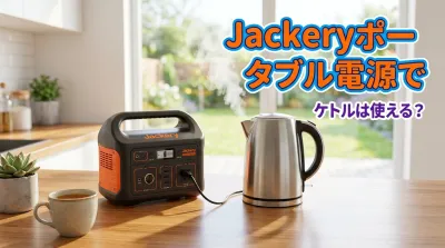 Jackeryポータブル電源でケトルは使える？