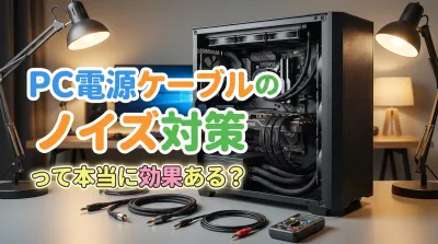 PC電源ケーブルのノイズ対策って本当に効果ある？
