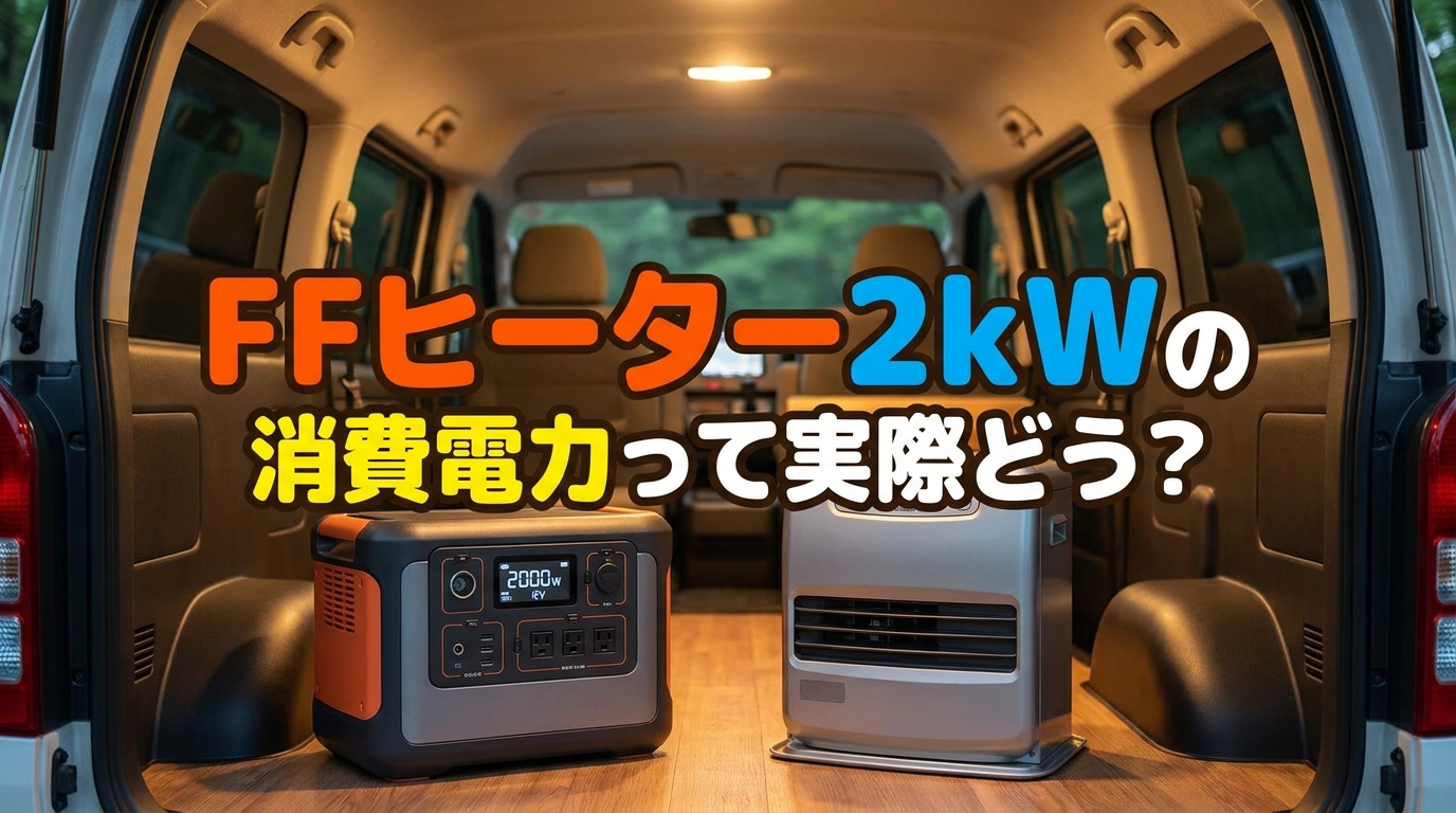 FFヒーター2kWの消費電力って実際どう？