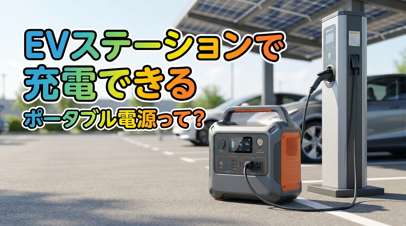 EVステーションで充電できるポータブル電源って？