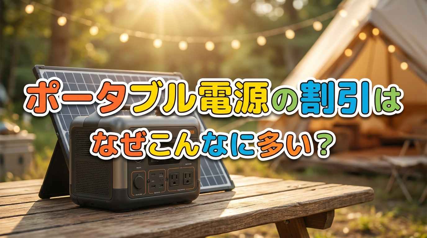 ポータブル電源の割引はなぜこんなに多い？