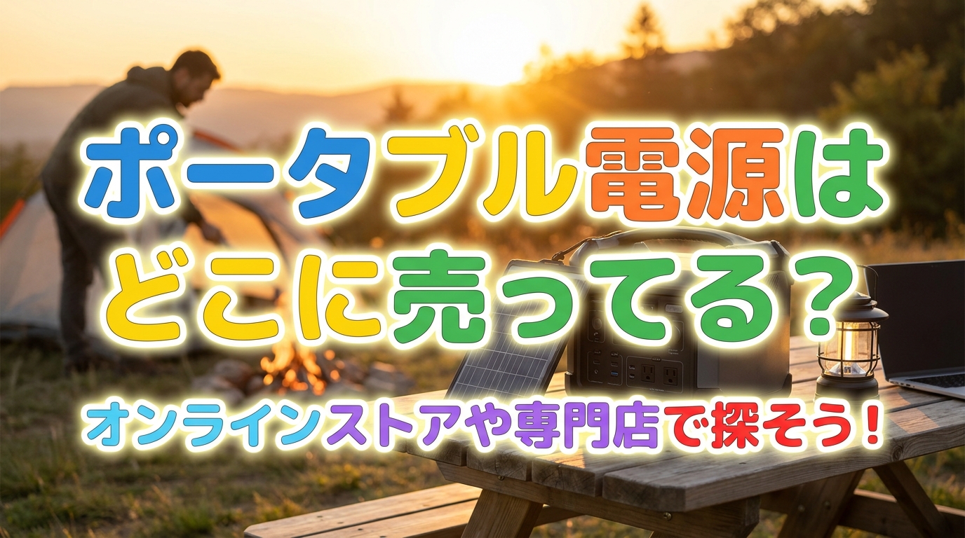 ポータブル電源はどこに売ってる？