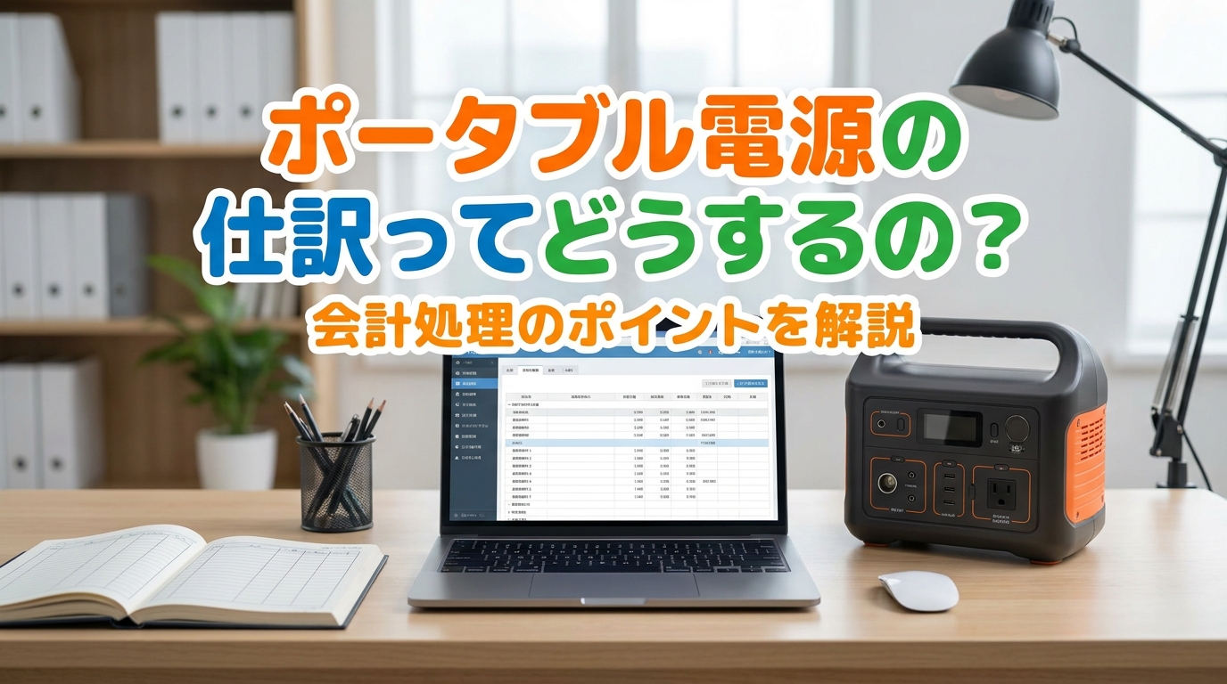 ポータブル電源の仕訳ってどうするの？