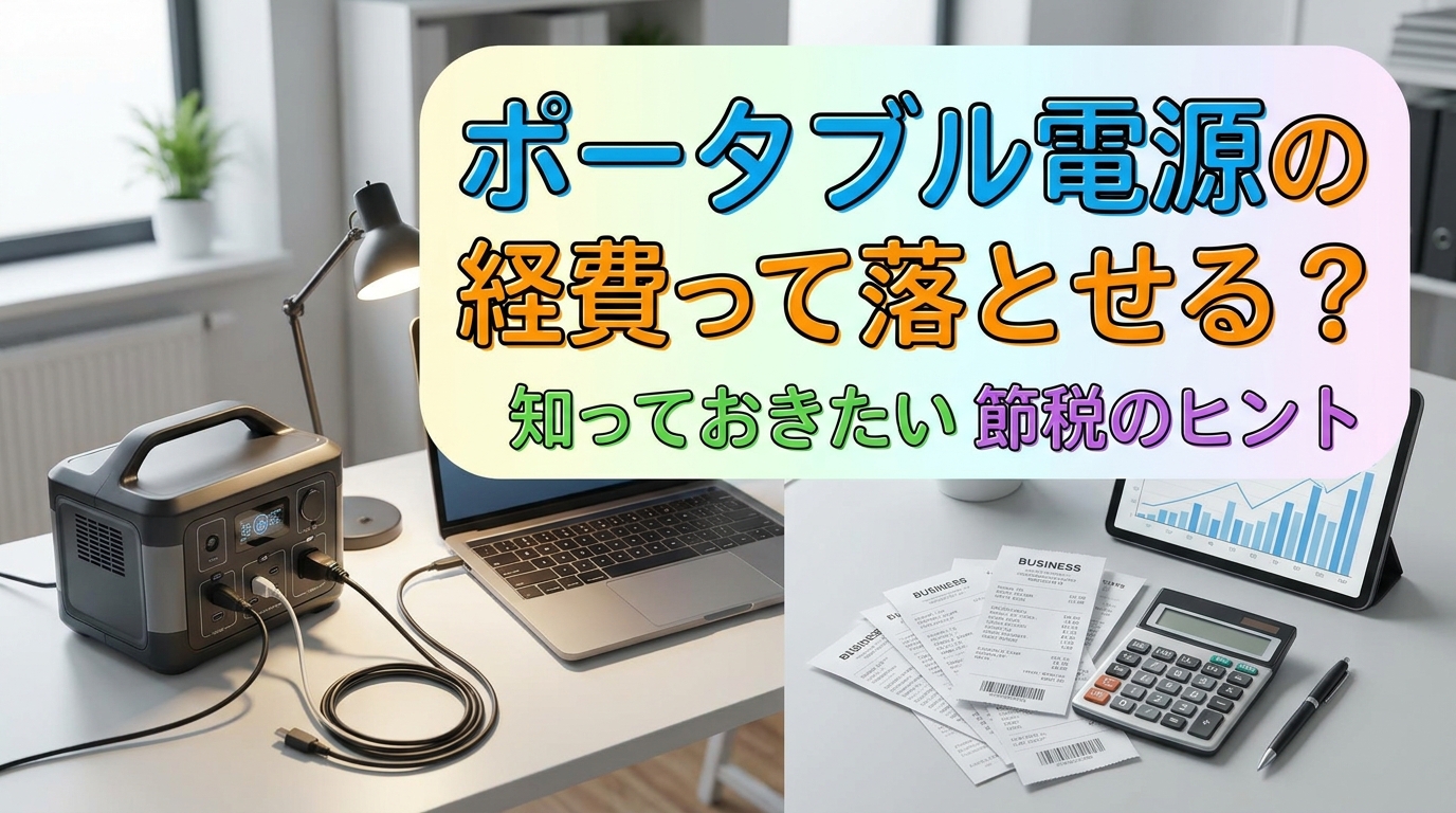 ポータブル電源の経費って落とせる？