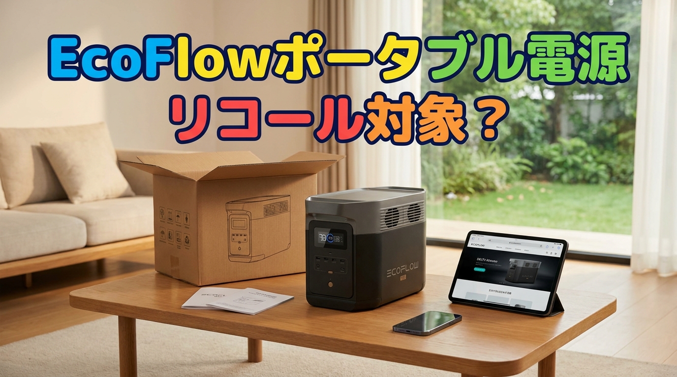 EcoFlowポータブル電源リコール対象？