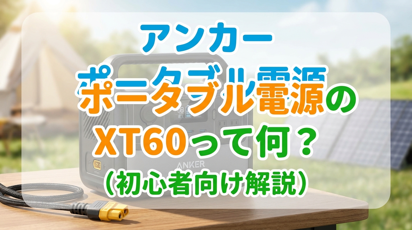 アンカー ポータブル電源のXT60って何？