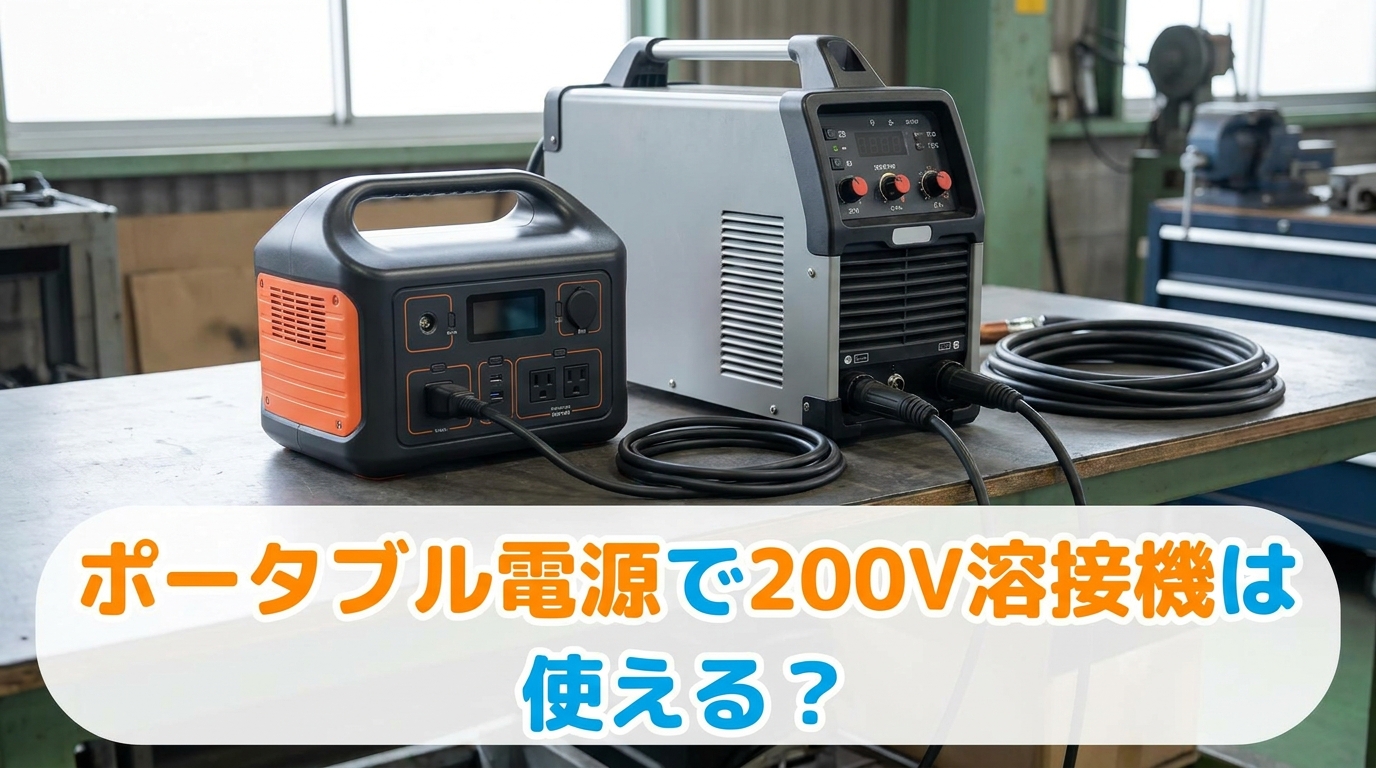 ポータブル電源で200V溶接機は使える？