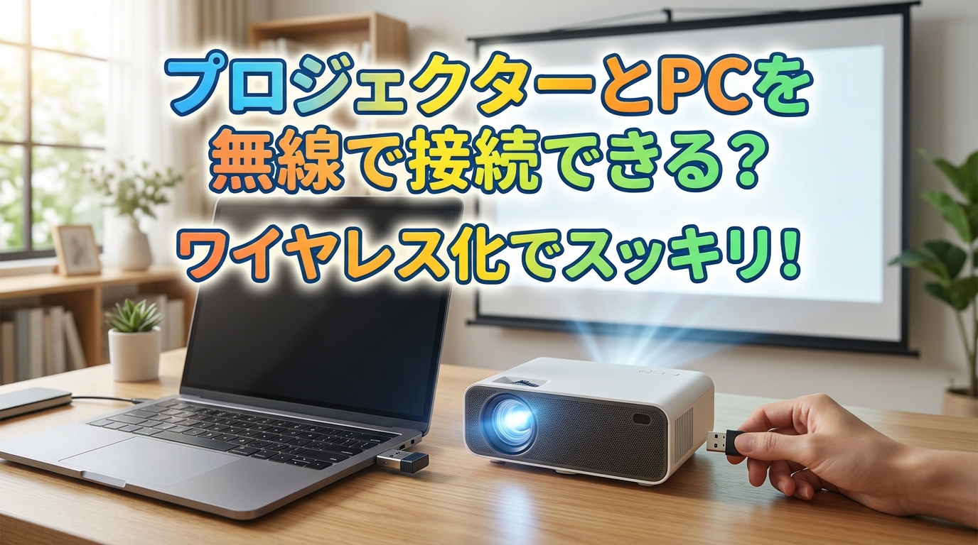 プロジェクターとPCを無線で接続できる？
