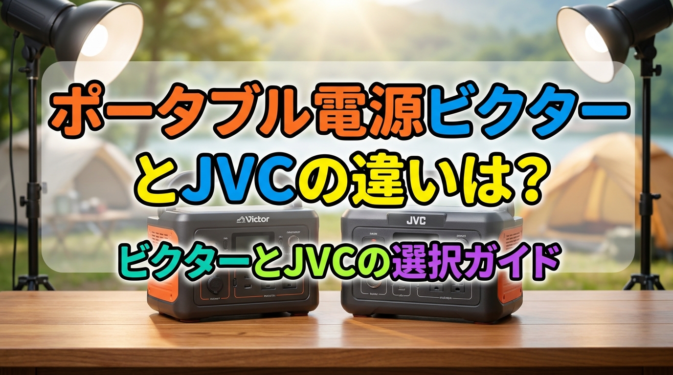 ポータブル電源ビクターとJVCの違いは?