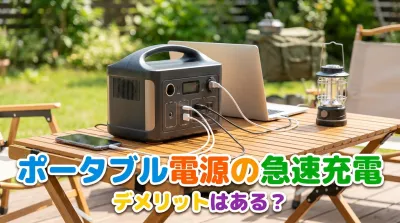 ポータブル電源の急速充電にデメリットはある？