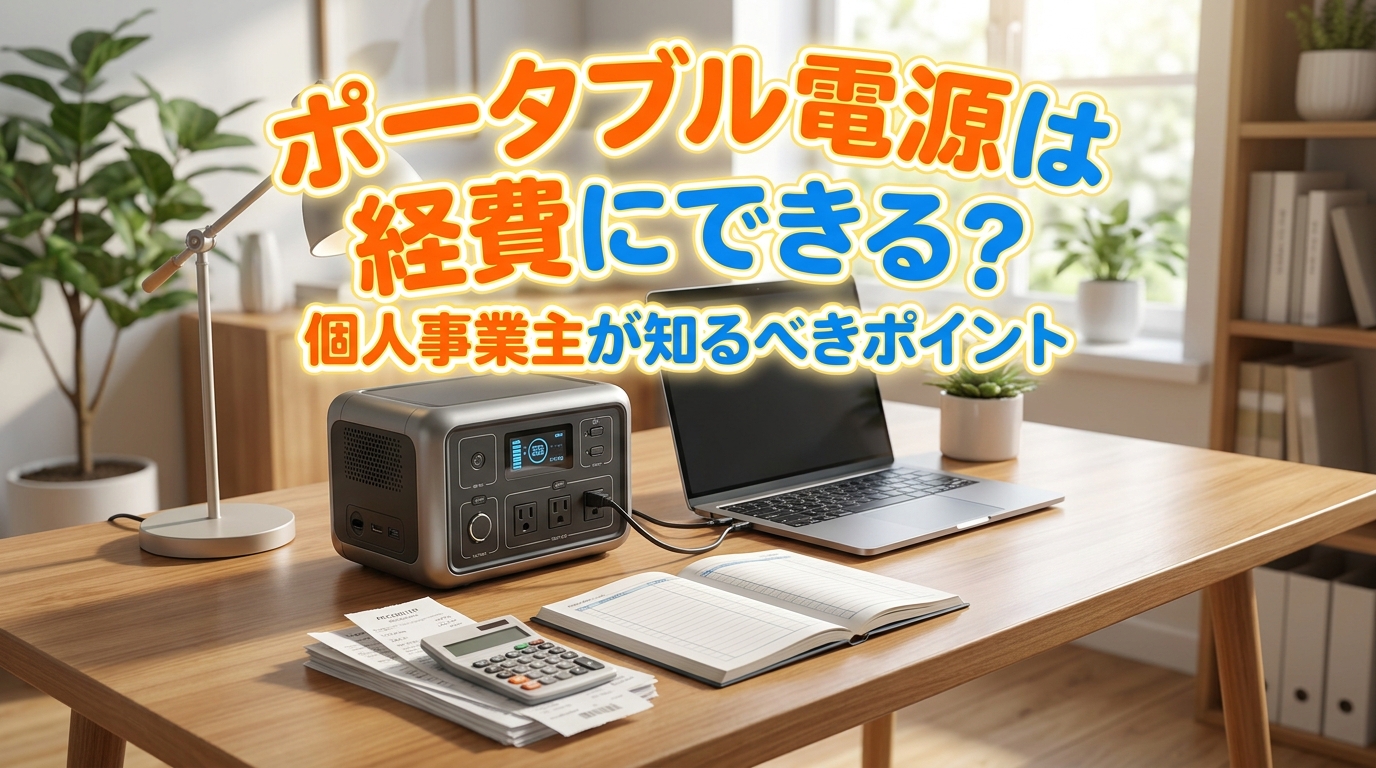 ポータブル電源は経費にできる？個人事業主が知るべきポイント
