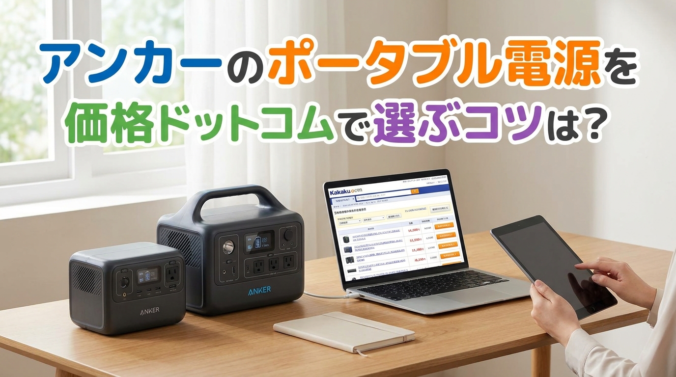 アンカーのポータブル電源を価格ドットコムで選ぶコツは？