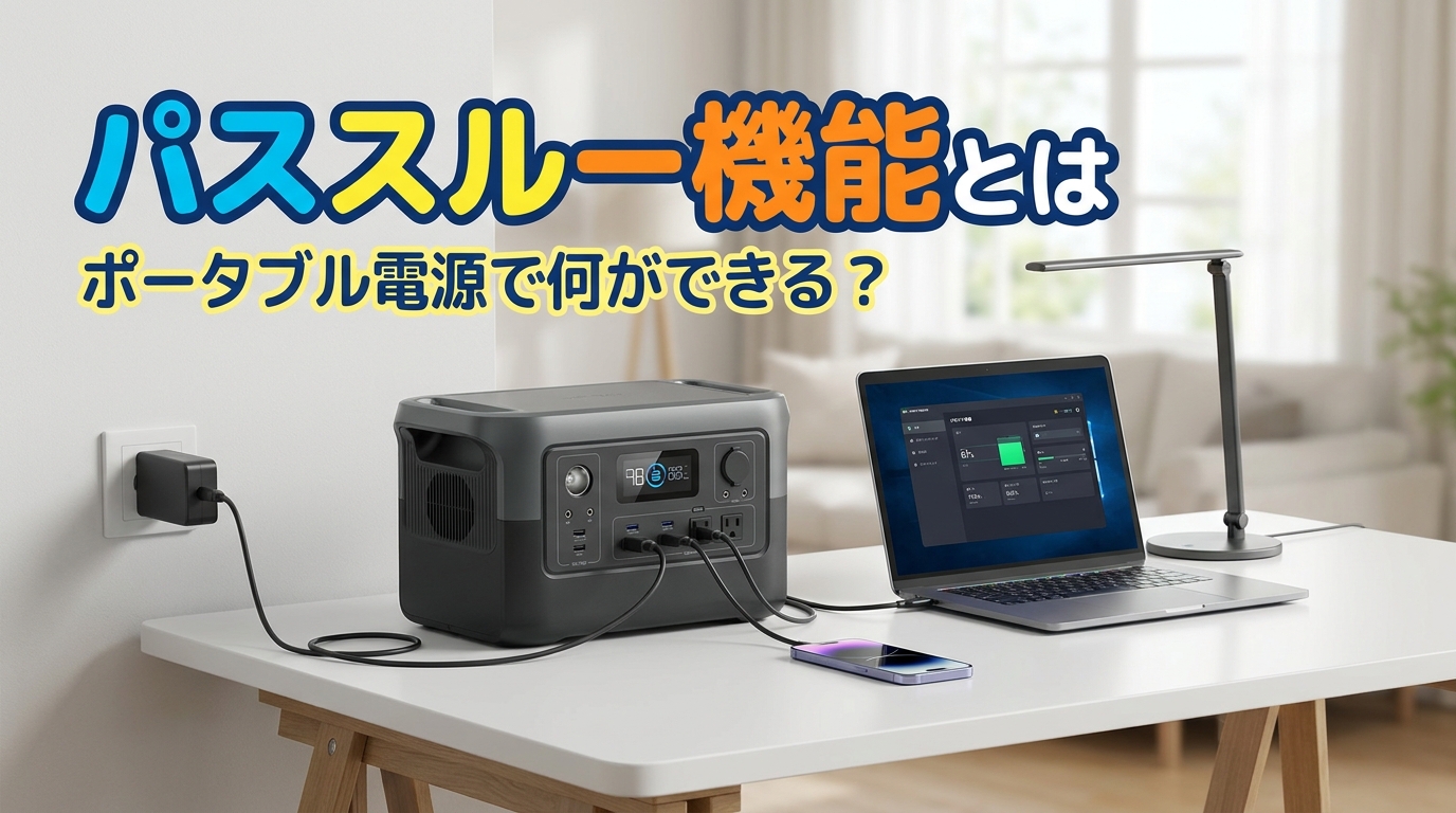 パススルー機能とはポータブル電源で何ができる？