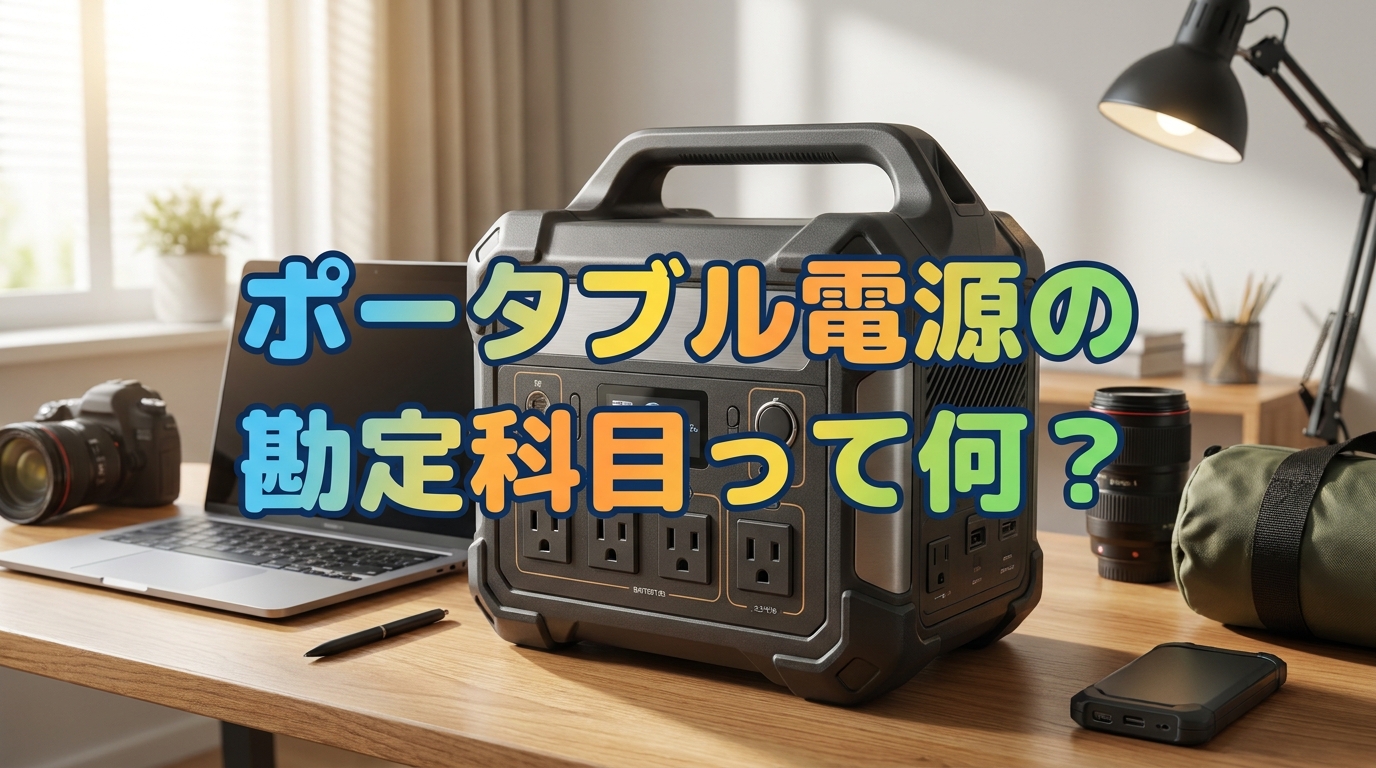 ポータブル電源の勘定科目って何？