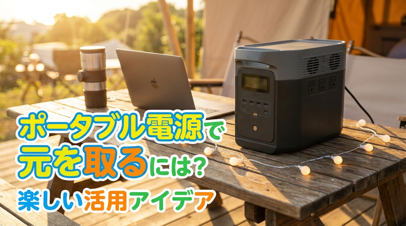 ポータブル電源で元を取るには？