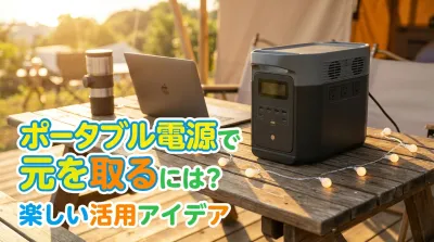 ポータブル電源で元を取るには？