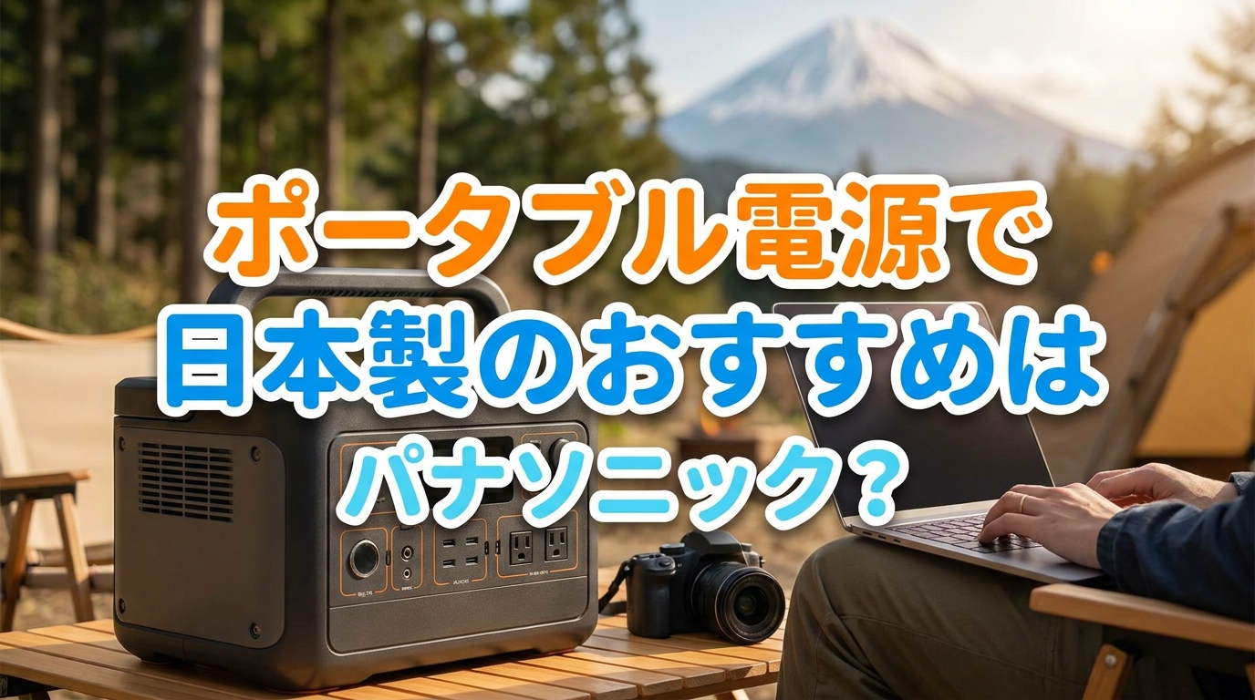 ポータブル電源で日本製のおすすめはパナソニック？
