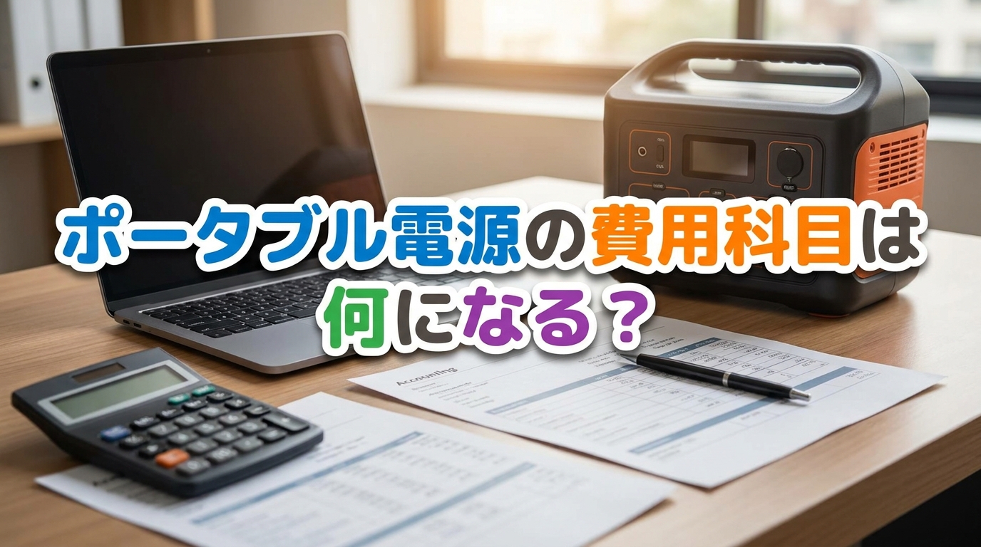 ポータブル電源の費用科目は何になる？