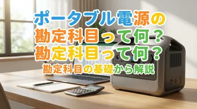 ポータブル電源の勘定科目って何？