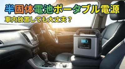 半固体電池ポータブル電源を車内放置しても大丈夫？